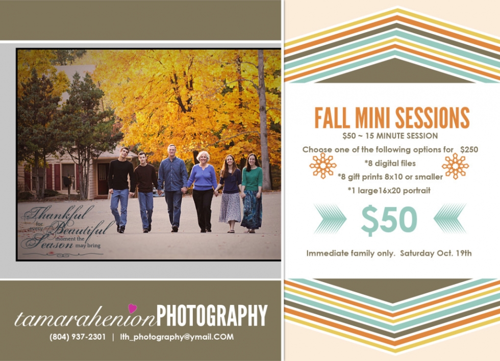 Fall Mini Sessions 2013